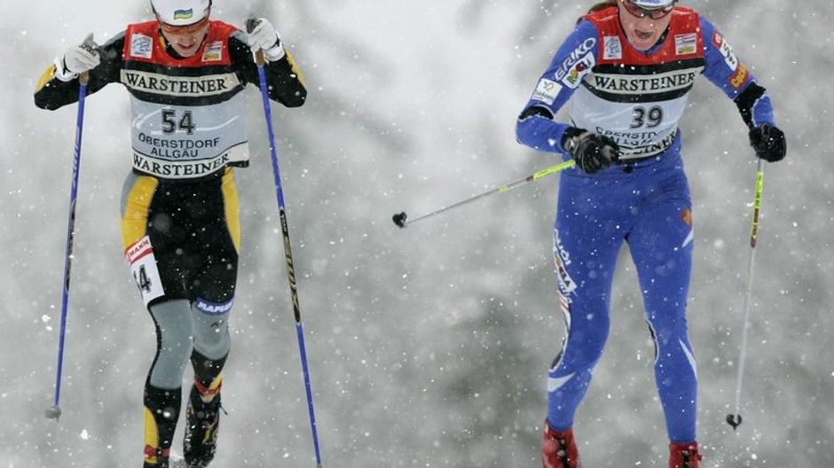 ženy beh na lyžiach