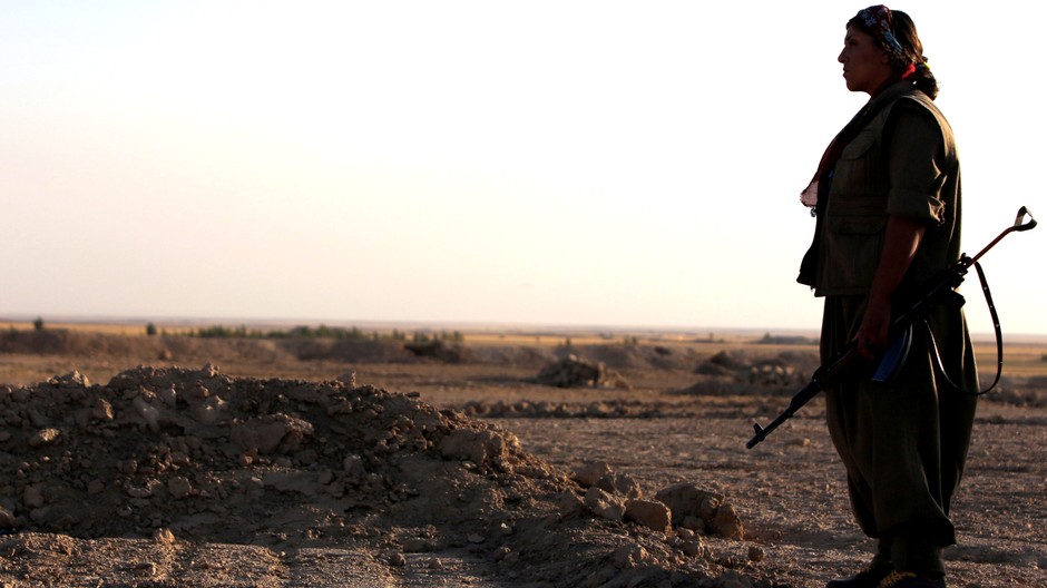 Bojovníčka v Sýrii (ilustračné foto)