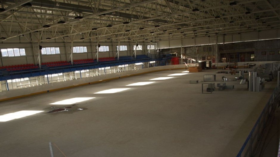 Stavba štadióna v Novom Meste nad Váhom