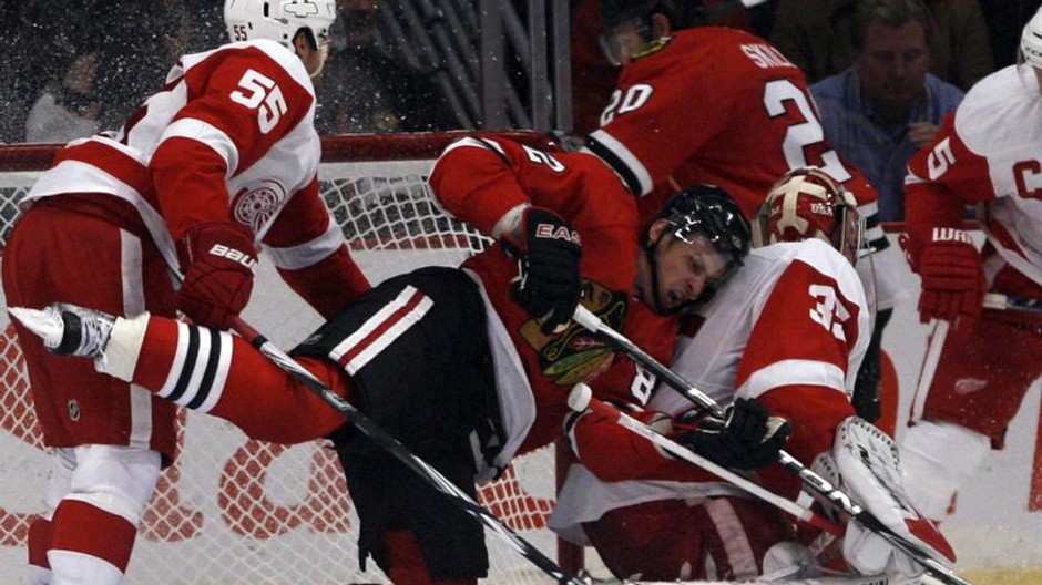 Tomáš Kopecký v zápase proti Detroitu