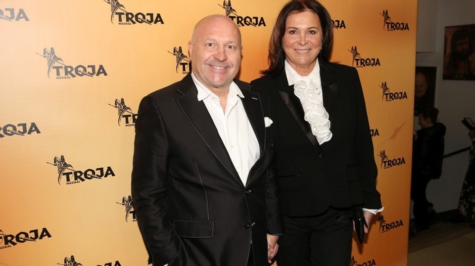 Michal David s manželkou