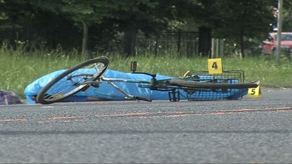 zrazený cyklista