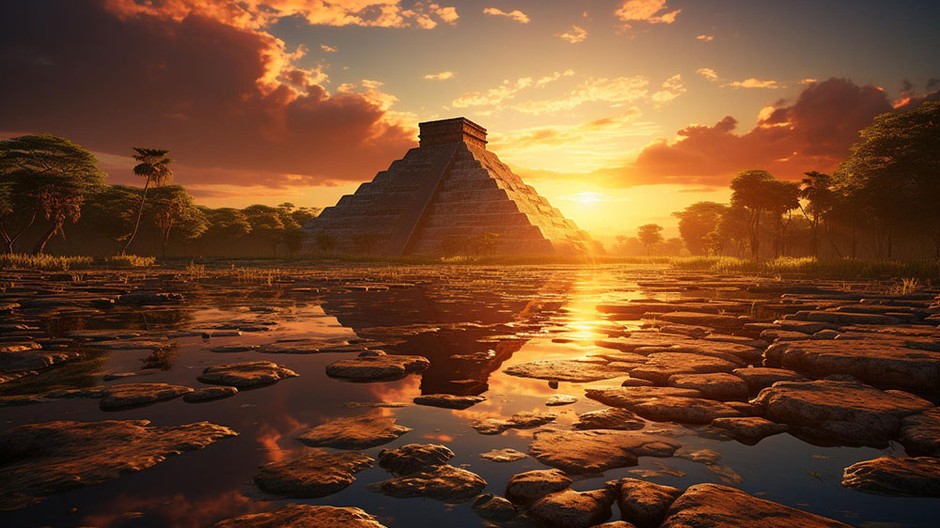 Mayan-pyramid-in-the-jungle