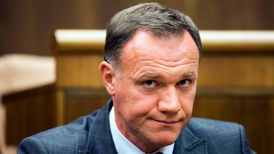 Viliam Čislák na mimoriadnej schôdzi - detail tváre