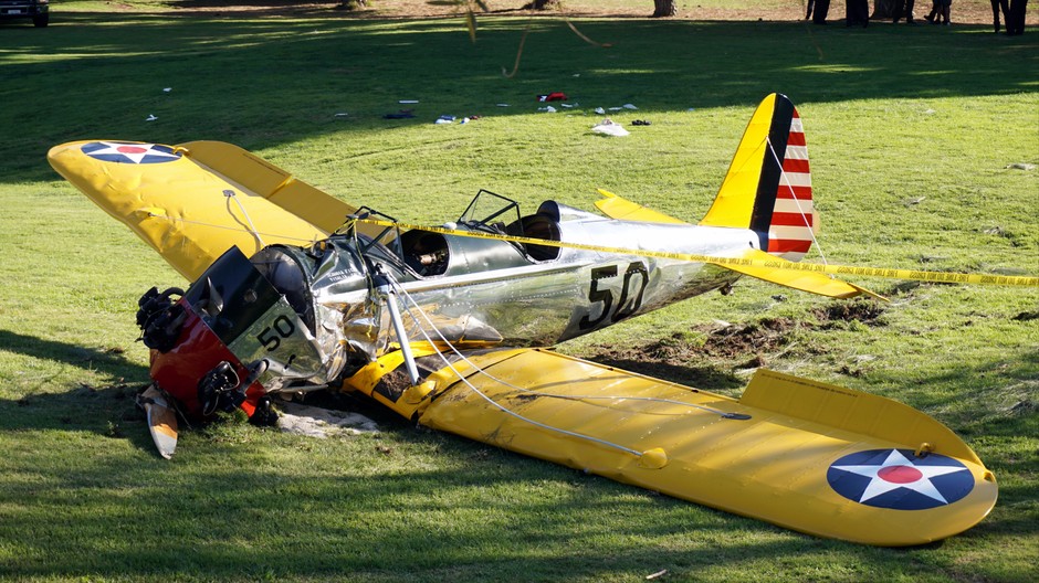 Harrison Ford havaroval na lietadle 4