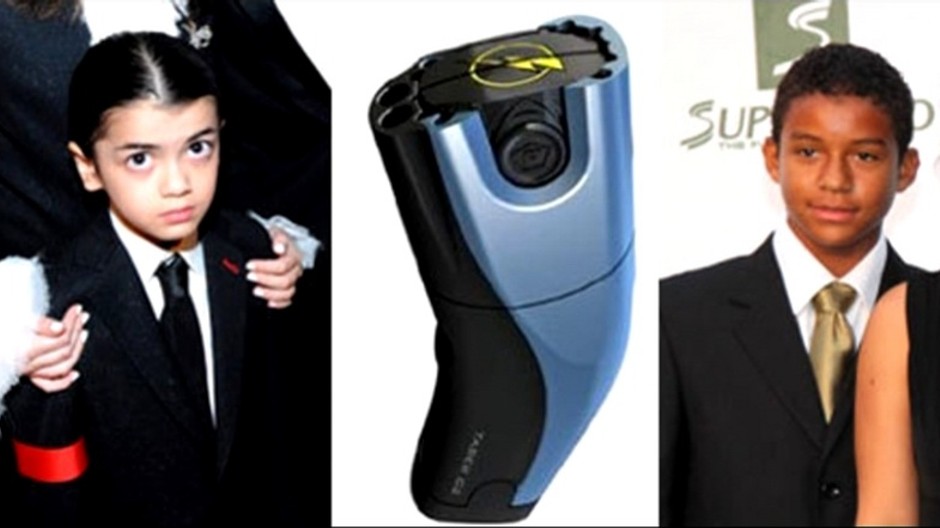 Jacksonovci, synovia Jermaina a Michaela, taser, paralyzér