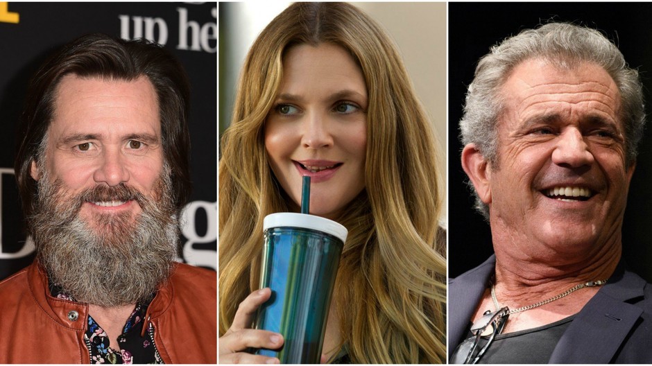 Carrey, Barrymore, Gibson