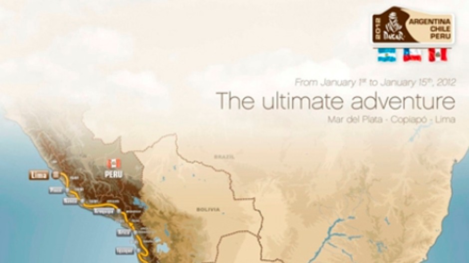 Dakar 2012 mapa