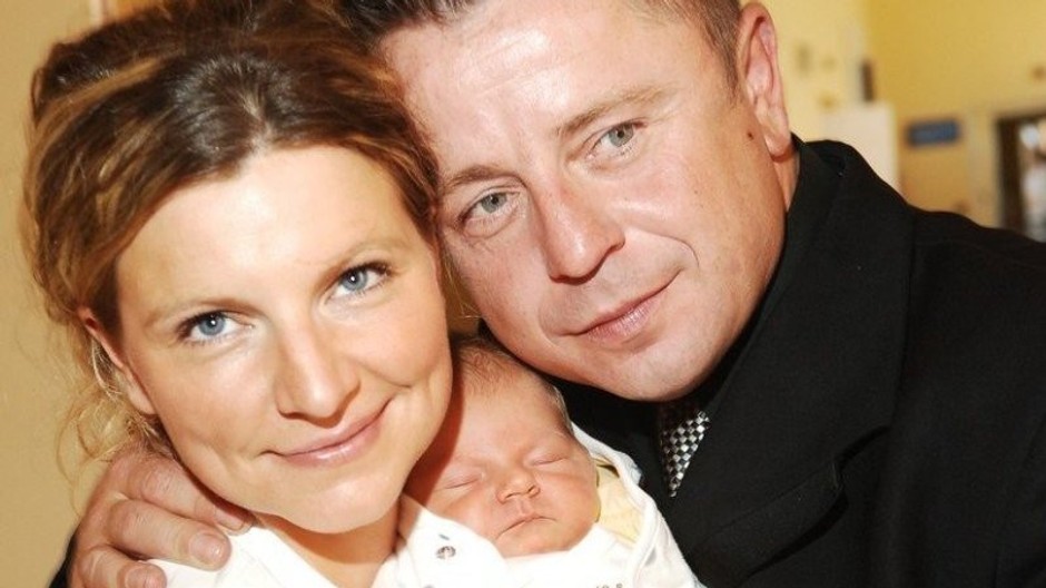 Petr Muk s manželkou a dcérou