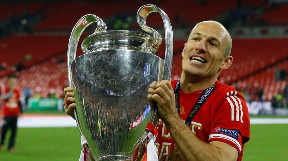 Robben s trofejou LM