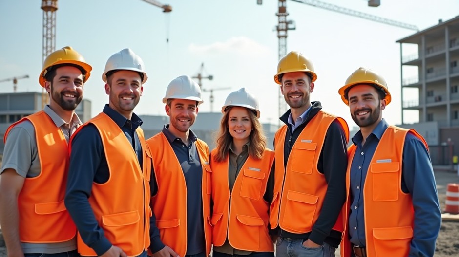 Majstri na stavenisku - ilustračná snímka