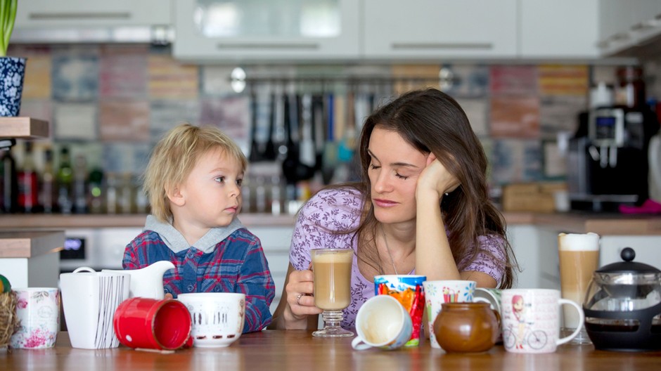 vyčerpaná matka