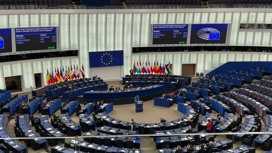 rokovacia sála Európskeho parlamentu (EP) 11.2.2026 v Štrasburgu
