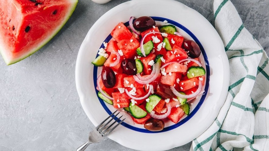 melónový šalát cov