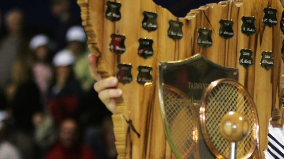 trofej na turnaji v hobarte