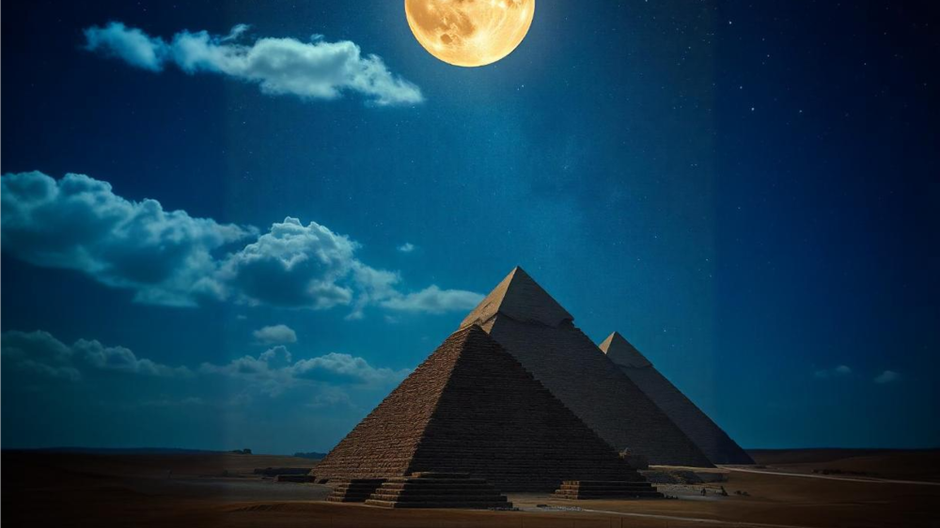 pyramids-at-night