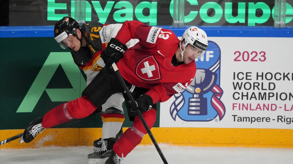 Švajčiarsko - Nemecko, štvrťfinále MS v hokeji 2023