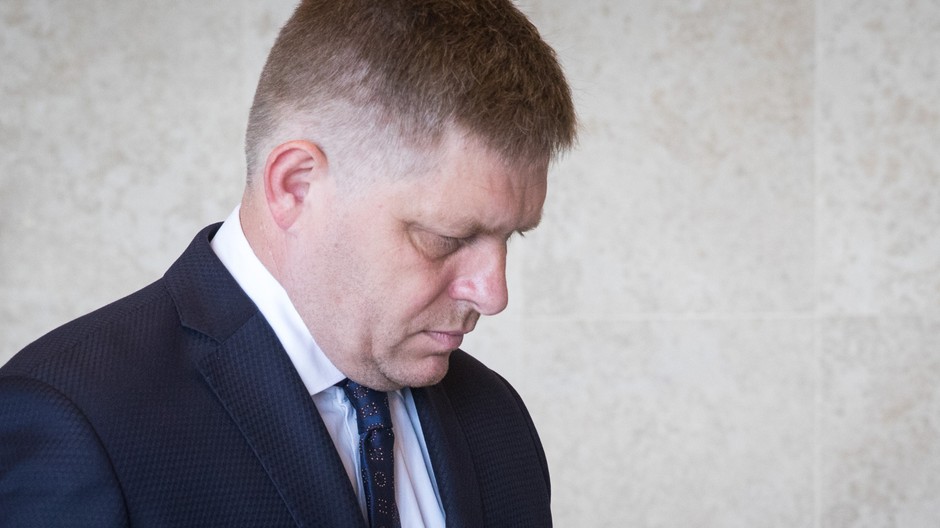 Robert Fico detail tváre