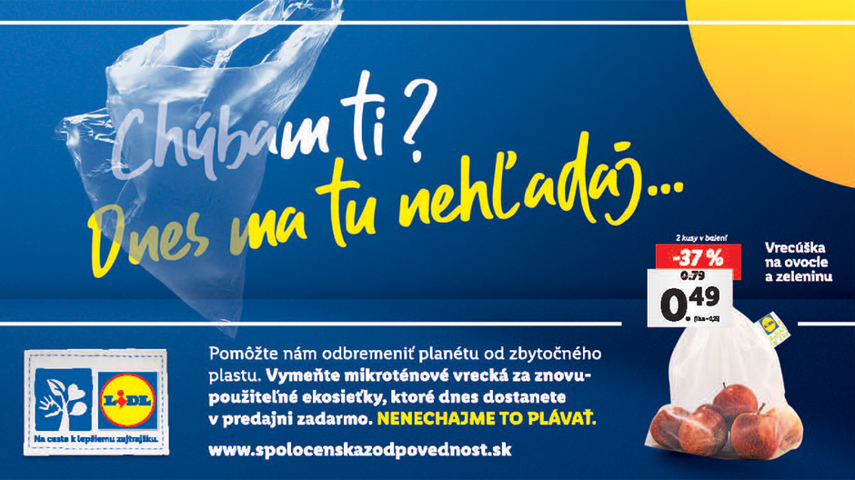 Ide to aj bez sáčkov, presvedčil zákazníkov Lidl