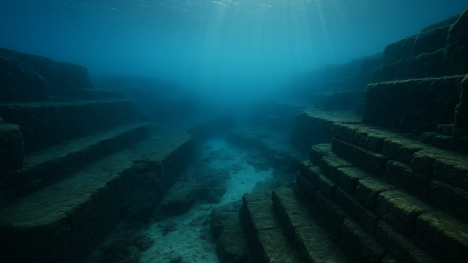 Podmorské skalné terasy pri ostrove Yonaguni