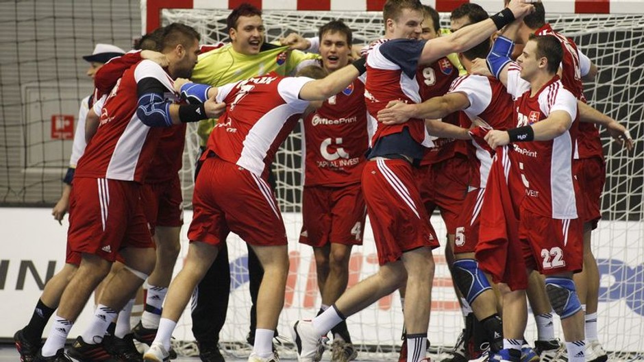 hádzanári SVK po víťazstve na MS