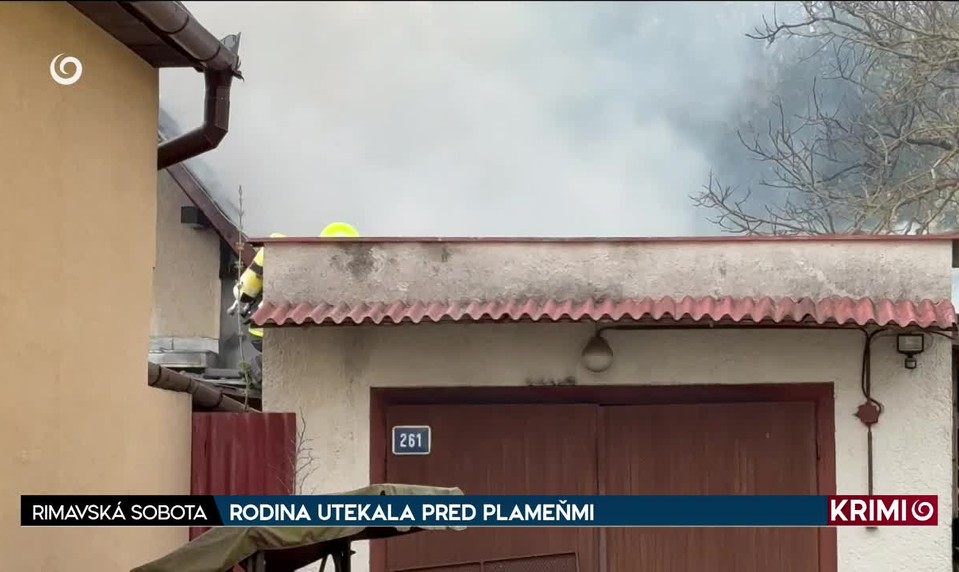 RODINA UTEKALA PRED PLAMEŇMI