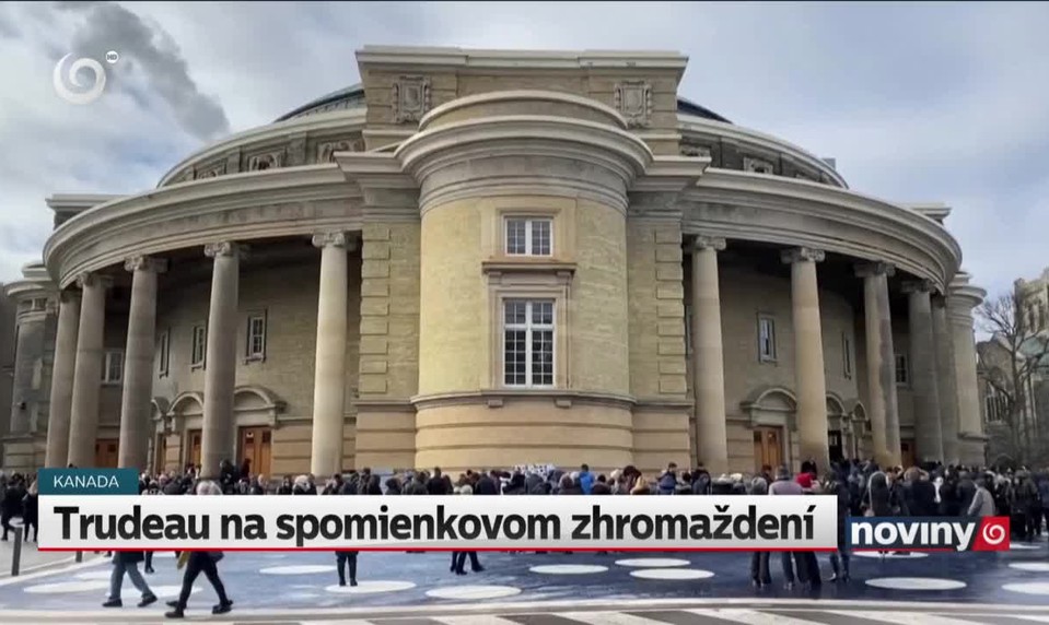 Trudeau na spomienkovom zhromaždení