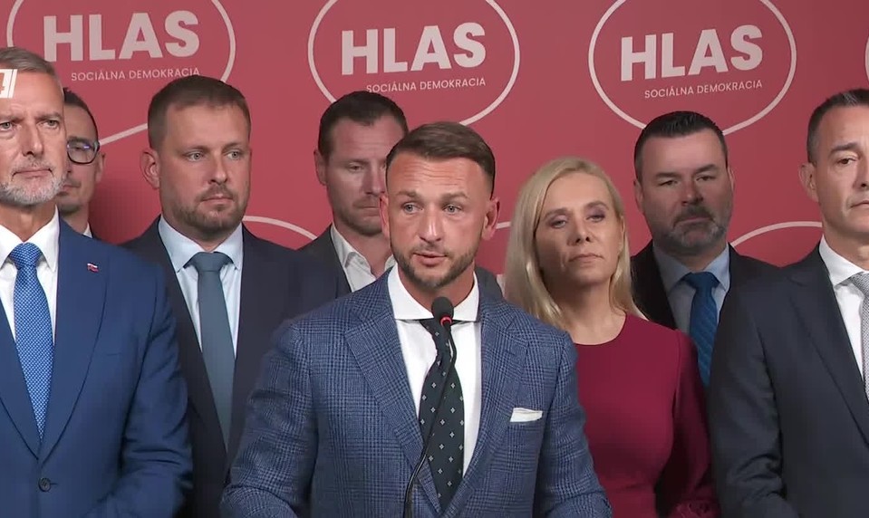 Tlačová beseda strany Hlas-SD o schôdzi parlamentu