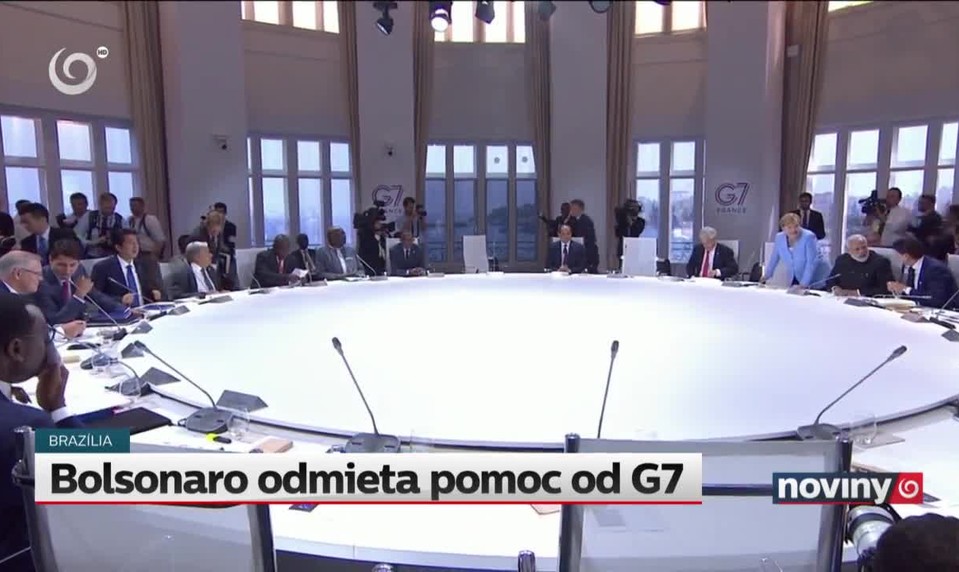 Bolsonaro odmieta pomoc od G7
