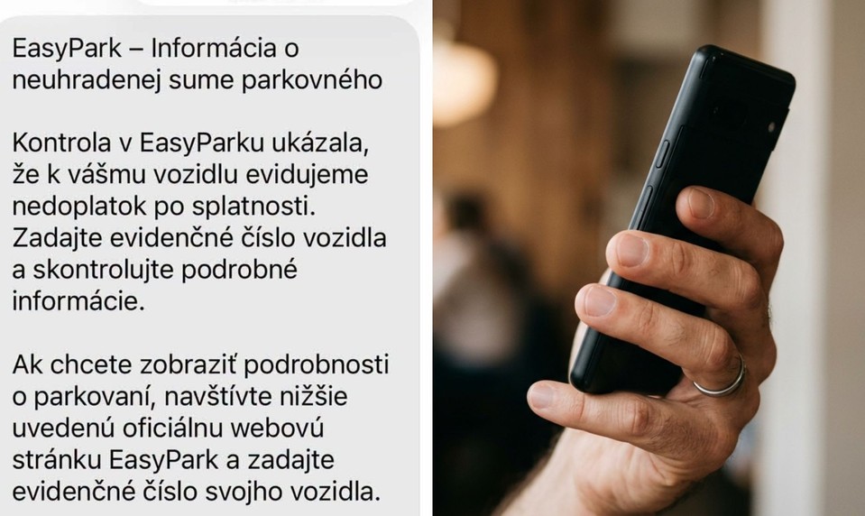 Pozor, ak vám príde táto SMS. Za parkovacou službou sa skrývajú podvodníci