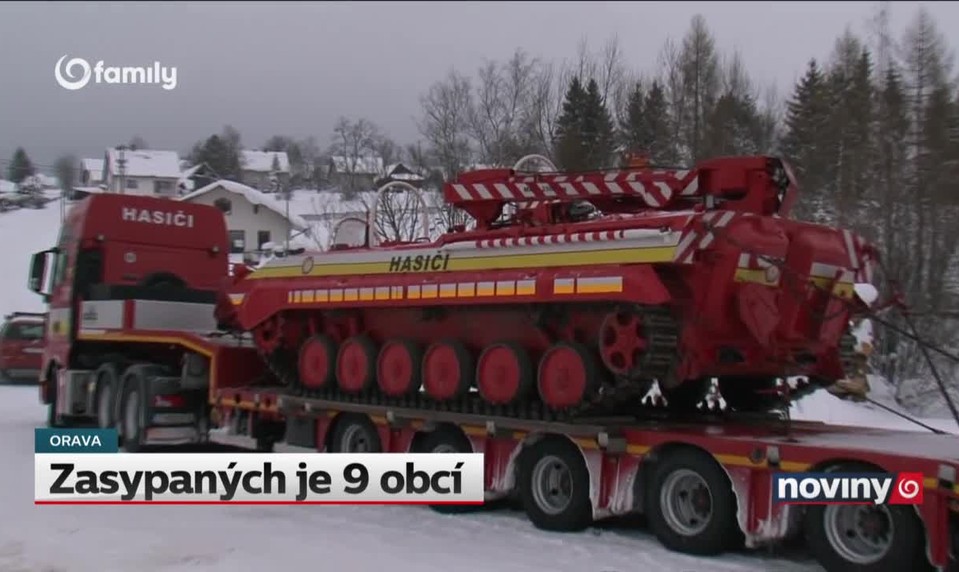 Zasypaných je 9 obcí