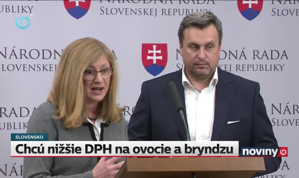 Chcú nižšie DPH na ovocie a bryndzu