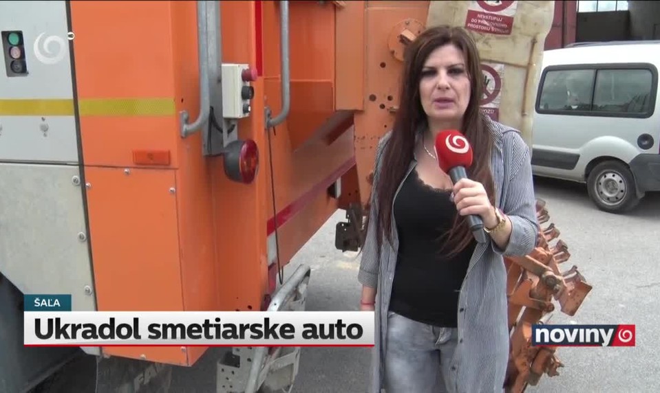 Ukradol smetiarske auto