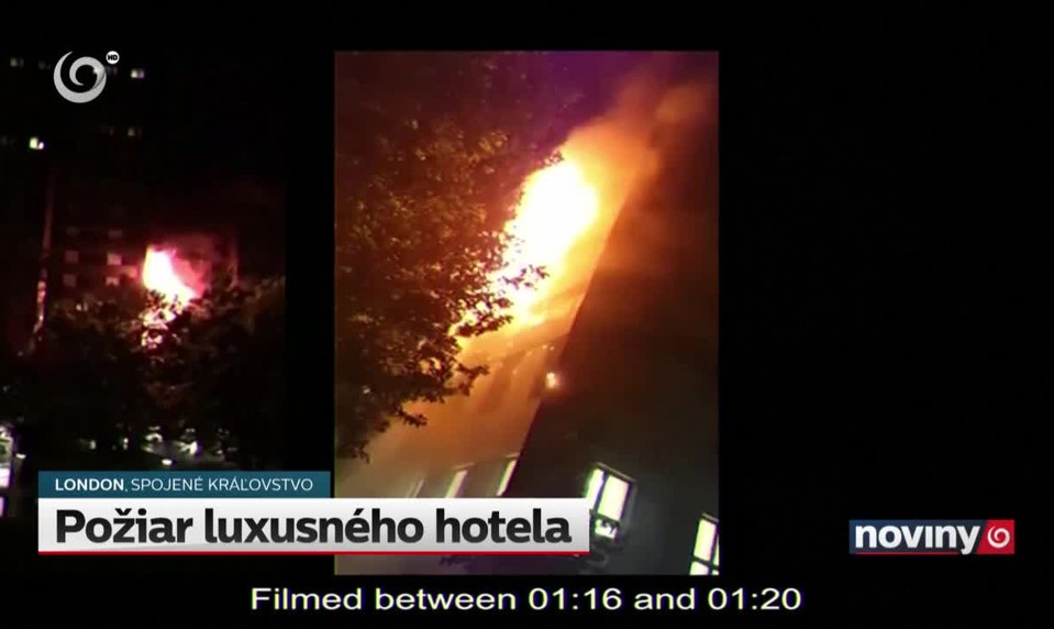 Požiar luxusného hotela