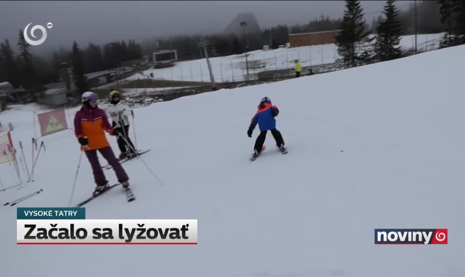 Začalo sa lyžovať