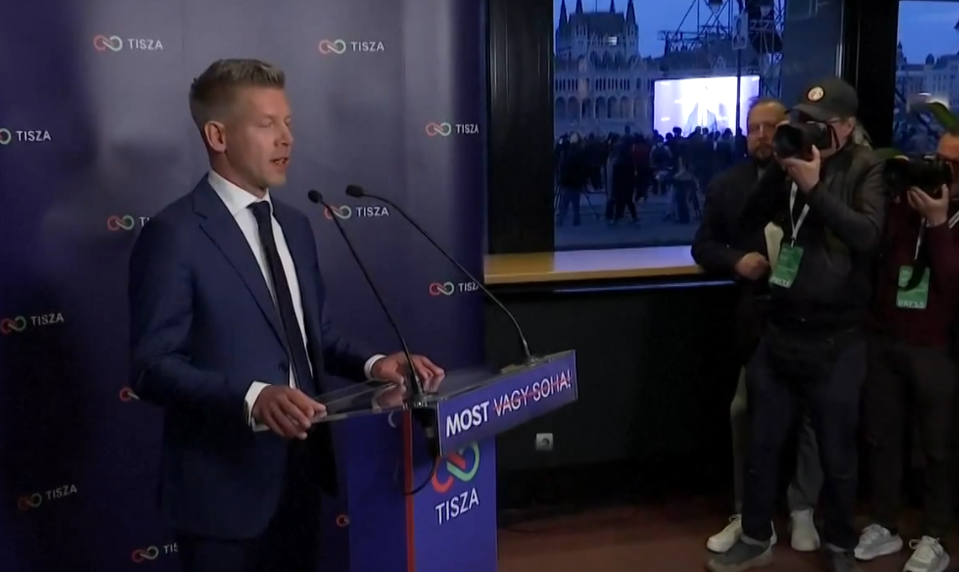 Prvý prejav Pétera Magyara po zatvorení volebných miestností