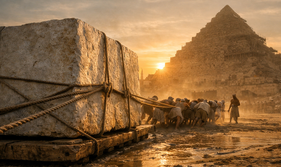 Ako Egypťania stavali pyramídy bez modernej techniky