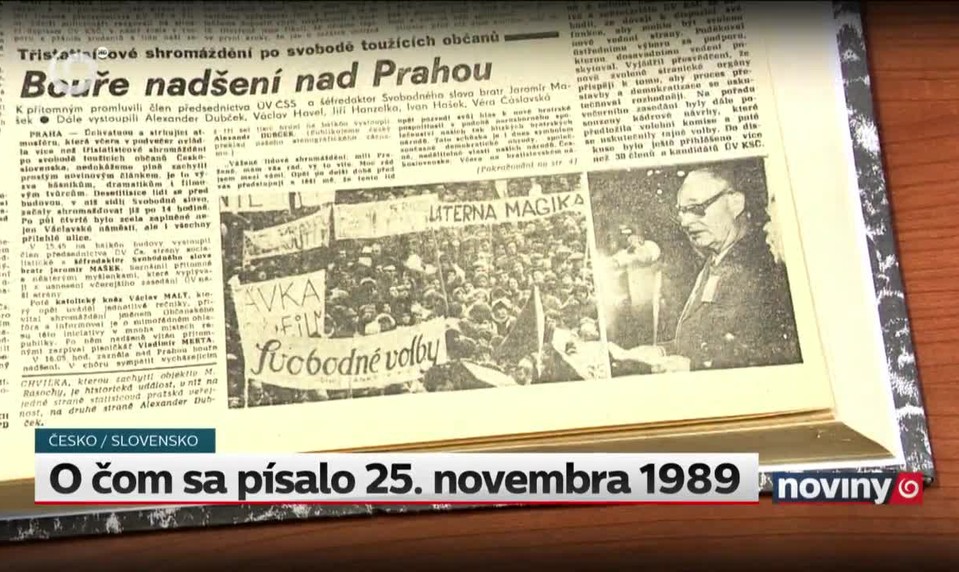 O čom sa písalo 25. novembra 1989