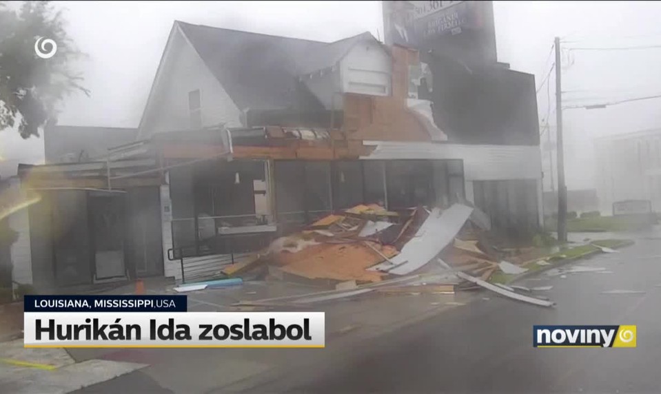 Hurikán Ida zoslabol