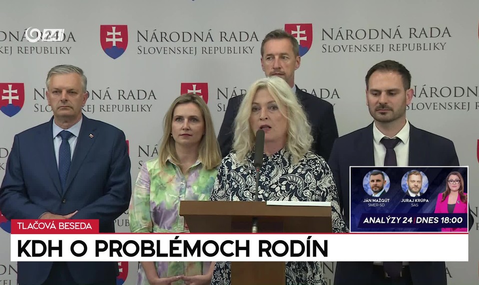 Tlačová beseda KDH o problémoch rodín