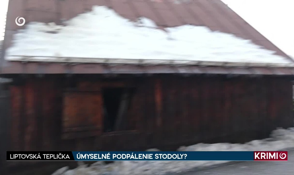 ÚMYSELNÉ PODPÁLENIE STODOLY?