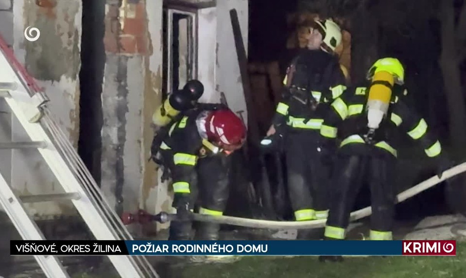 POŽIAR RODINNÉHO DOMU