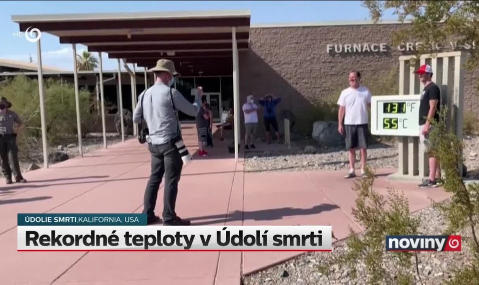 Rekordné teploty v Údolí smrti