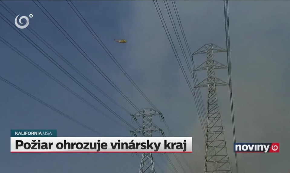 Požiar ohrozuje vinársky kraj