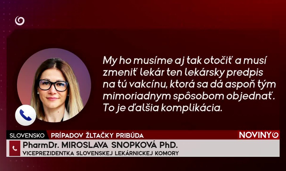 PRÍPADOV ŽLTAČKY PRIBÚDA