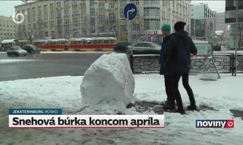 Snehová búrka koncom apríla