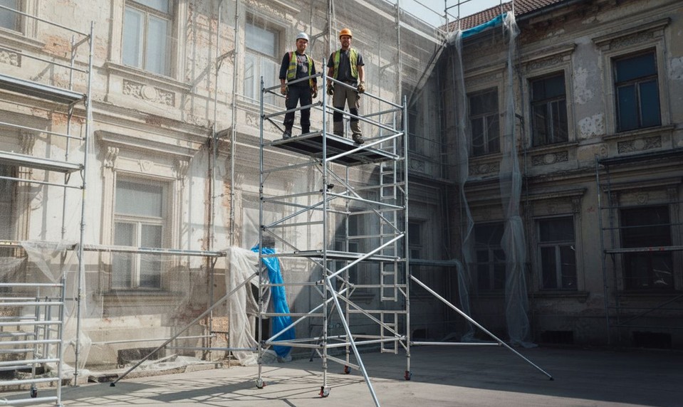 Lešenie, na ktoré sa môžete spoľahnúť: HAGRO STAVBY vsádza na bezpečnosť a kvalitu
