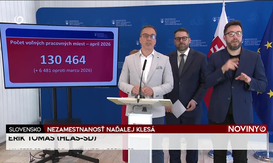 NEZAMESTNANOSŤ NAĎALEJ KLESÁ