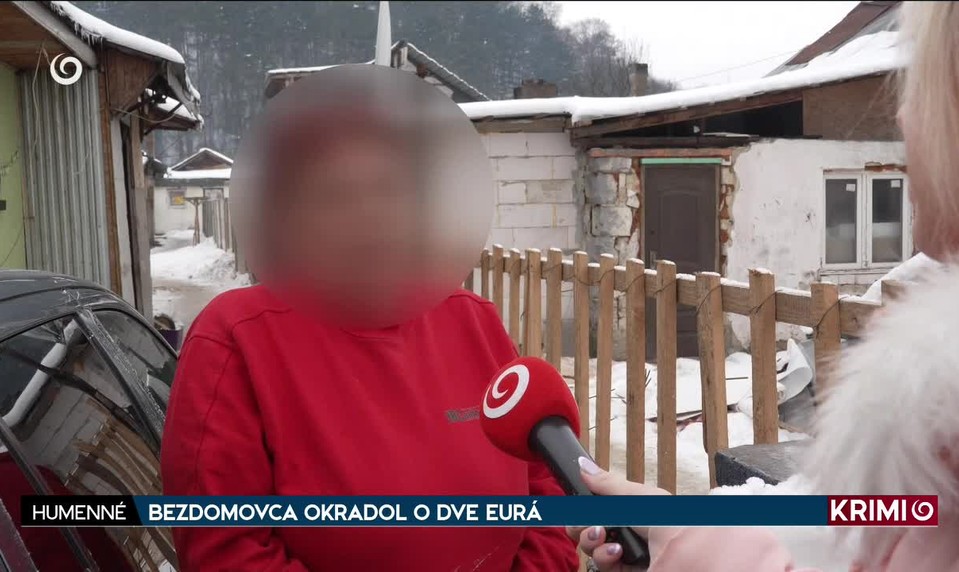 BEZDOMOVCA OKRADOL O DVE EURÁ