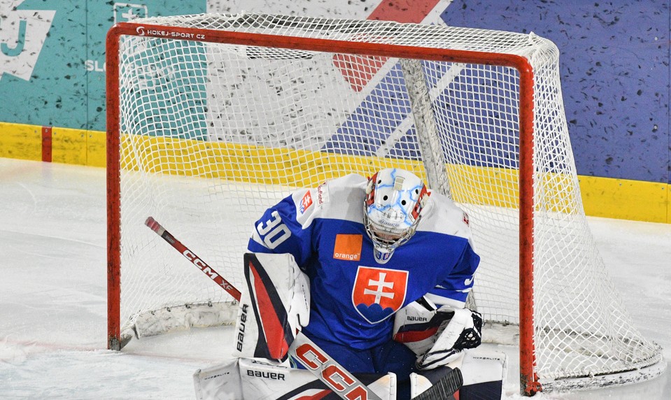 Hokejová osemnástka porazila Čechov, hrdinom brankár HRENÁK